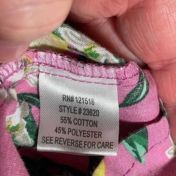 Vintage National Floral Lemon Spring SUmmer MuMu Large - Picture 10 of 10